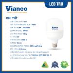 Bóng Led Trụ Nhựa W10 Vianco - T2VA